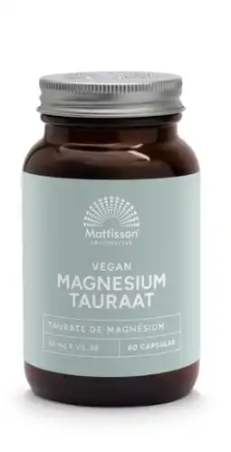 De Online Drogist Mattisson healthstyle vegan magnesium tauraat capsules 60vcp aanbieding