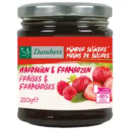 De Online Drogist Damhert low carb confituur framboos/aardbei 210gr aanbieding