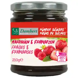 De Online Drogist Damhert low carb confituur framboos/aardbei 210gr aanbieding