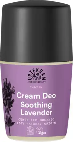 De Online Drogist Urtekram cream deo soothing lavender 50ml aanbieding