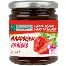 De Online Drogist Damhert low carb confituur aardbei 210gr aanbieding
