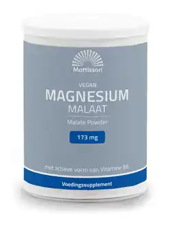 De Online Drogist Mattisson healthstyle vegan magnesium malaat 173mg poeder 200gr aanbieding