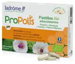 De Online Drogist Ladrôme propolis + hibiscus + acerola pastilles 20tb aanbieding