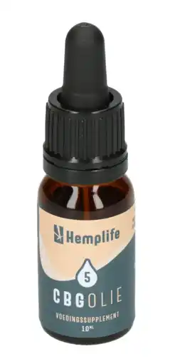De Online Drogist Hemplife cbg olie 5% druppels 10ml aanbieding