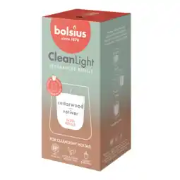 De Online Drogist Bolsius clean light fragranced refills cedarwood & vertiver 2st aanbieding
