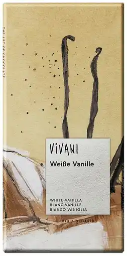 De Online Drogist Vivani chocoladereep wit met vanille 80gr aanbieding