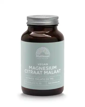 De Online Drogist Mattisson healthstyle magnesium citraat malaat 78mg 120vcp aanbieding