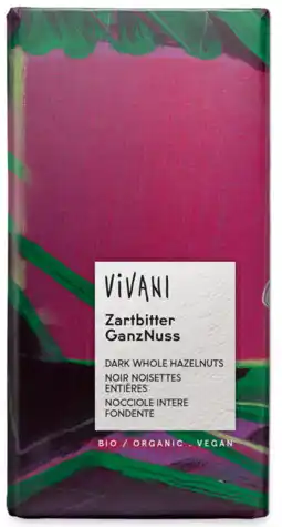 De Online Drogist Vivani chocolade puur hele hazelnoten 100gr aanbieding