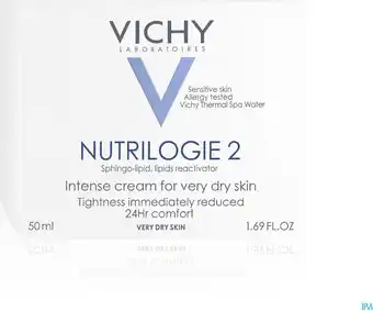 Bol.com Vichy nutrilogie 2 - dagcrème - voor een zeer droge en gevoelige huid - 50ml aanbieding