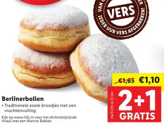 Lidl Berlinerbollen aanbieding