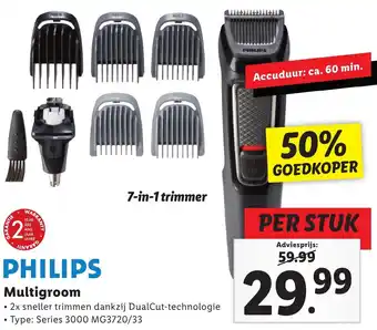 Lidl PHILIPS Multigroom aanbieding