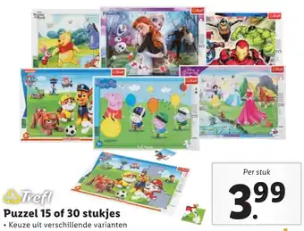 Lidl Trefl Puzzel 15 of 30 stukjes aanbieding