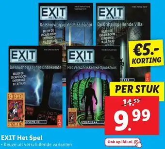 Lidl EXIT Het Spel aanbieding