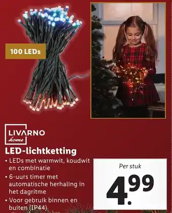 Lidl LIVARNO home LED-lichtketting aanbieding