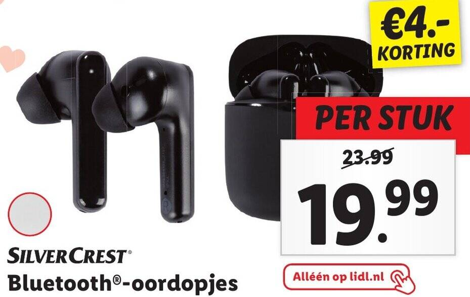 SILVERCREST Bluetoothoordopjes aanbieding bij Lidl