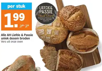 Albert Heijn Alle AH Liefde & Passie uniek desem broden aanbieding