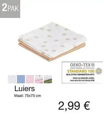 Kik Luiers 75x75 Cm aanbieding