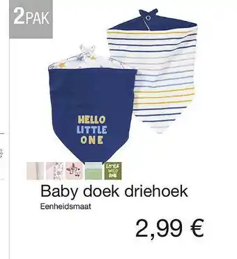 Kik Baby Doek Driehoek aanbieding