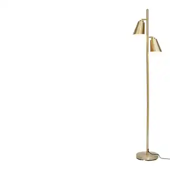 fonQ It's about romi bremen vloerlamp - 2-kap - goud aanbieding