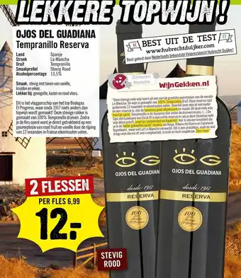 Dirck 3 Ojos Del Guadiana Tempranillo Reserva aanbieding