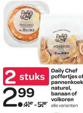 Spar Daily Chef Poffertjes Of Pannenkoek Naturel, Banaan Of Volkoren aanbieding