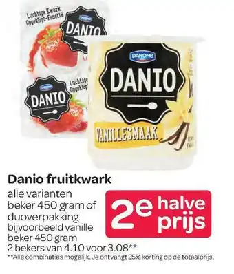 Spar Danio Fruitkwark aanbieding