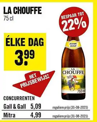 Dirck 3 La Chouffe 75 Cl aanbieding