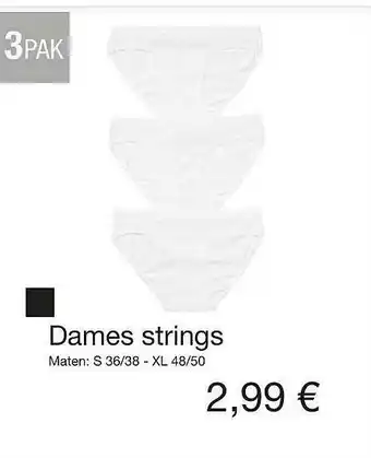 Kik Dames Strings aanbieding