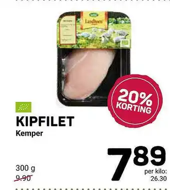 Ekoplaza Kipfilet Kemper 20% Korting 300g aanbieding