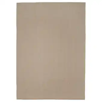 IKEA Vodskov vloerkleed, glad geweven, naturel/lichtgrijs, 200x300 cm aanbieding