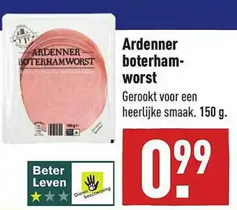 ALDI Ardenner Boterhamworst 150g aanbieding