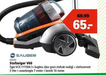 Marskramer Sauber Stofzuiger V60 VCE-111504.1 aanbieding