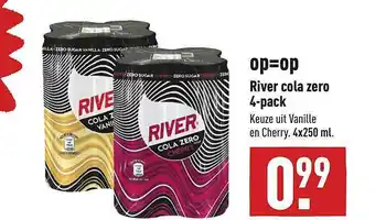 ALDI River Cola Zero 4-Pack 4x250 ml aanbieding