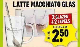 Dirck 3 Latte Macchiato Glas aanbieding