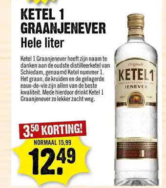 Dirck 3 Ketel 1 Graanjenever 3.⁵⁰ Korting aanbieding