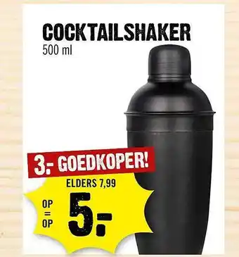 Dirck 3 Cocktailshaker 500 Ml aanbieding