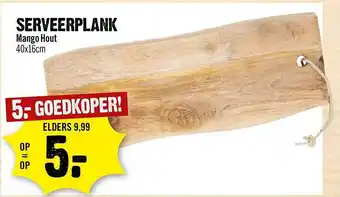 Dirck 3 Serveerplank Mango Hout 40x16cm aanbieding