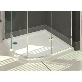 Sanitairwinkel.nl Saniclass selva douchebak - 100x100x3.5cm - kwartrond - smc aanbieding