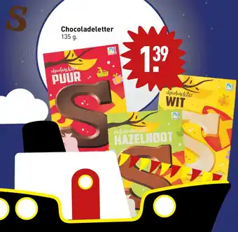 ALDI Chocoladeletter 135 g aanbieding