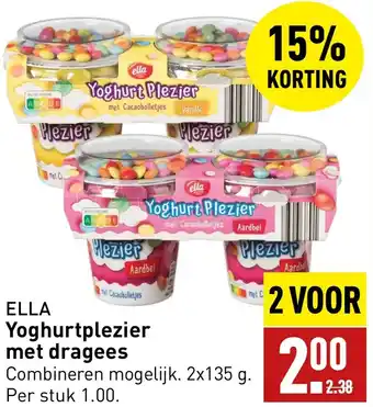 ALDI ELLA Yoghurtplezier met dragees aanbieding