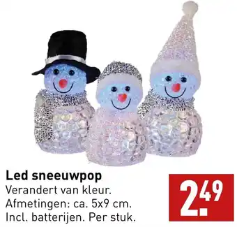 ALDI Led sneeuwpop aanbieding