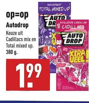 ALDI Autodrop Cadillacs Mix En Total Mixed Up 380g aanbieding