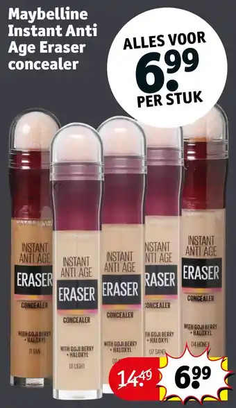 Kruidvat Maybelline Instant Anti Age Eraser concealer aanbieding