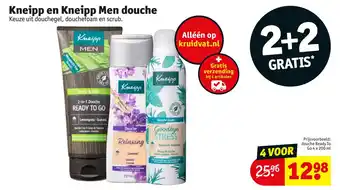 Kruidvat Kneipp en Kneipp Men douche aanbieding