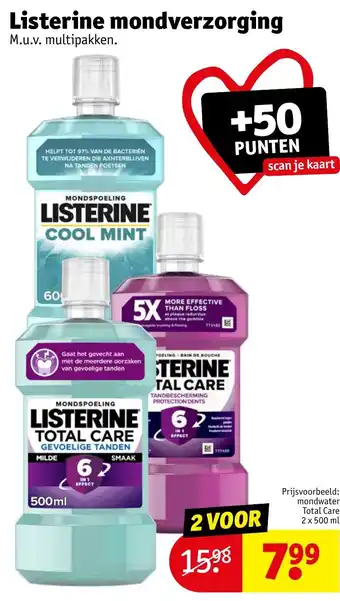 Kruidvat Listerine mondverzorging aanbieding