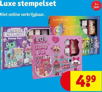 Kruidvat Luxe stempelset aanbieding