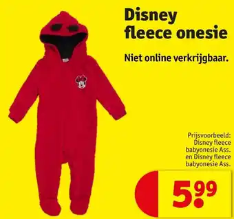 Kruidvat Disney fleece onesie aanbieding