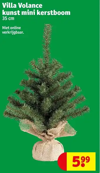 Kruidvat Villa Volance kunst mini kerstboom aanbieding