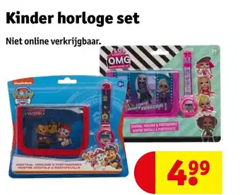 Kruidvat Kinder horloge set aanbieding