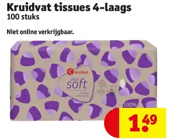 Kruidvat Kruidvat tissues 4-laags aanbieding